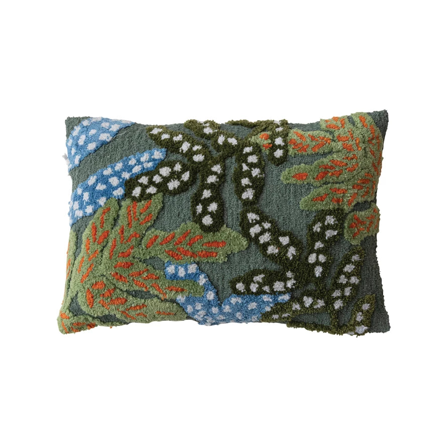 Tufted Botanicals Indoor/Outdoor Lumbar Pillow