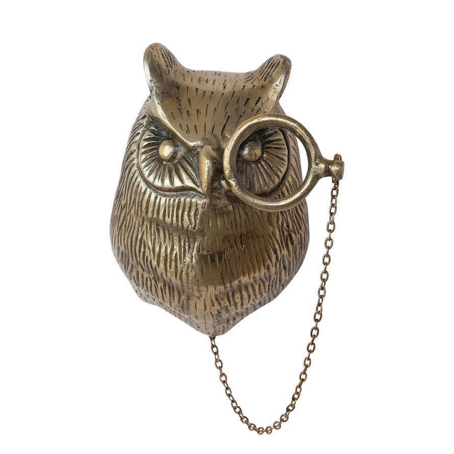 Cast Aluminum Owl Head Wall Mount