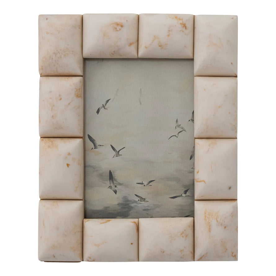 Marbled Resin Tile Photo Frame