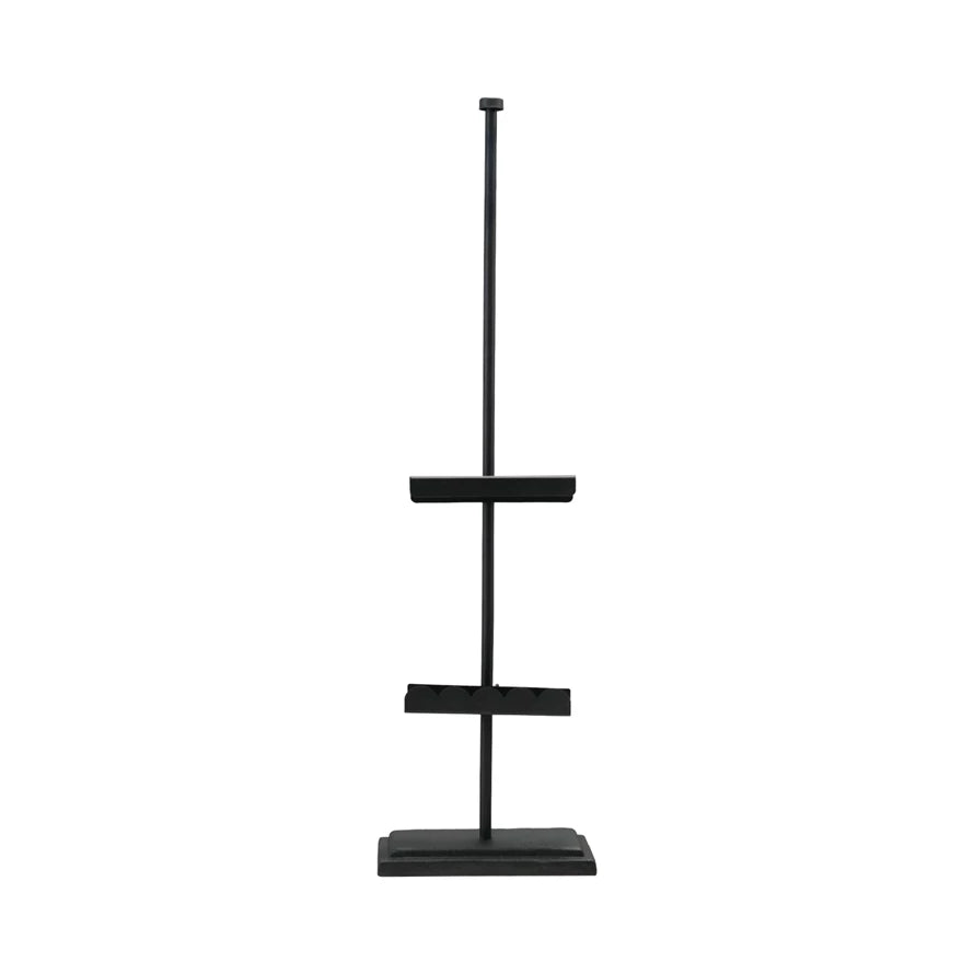 Black Metal Adjustable Scalloped Easel