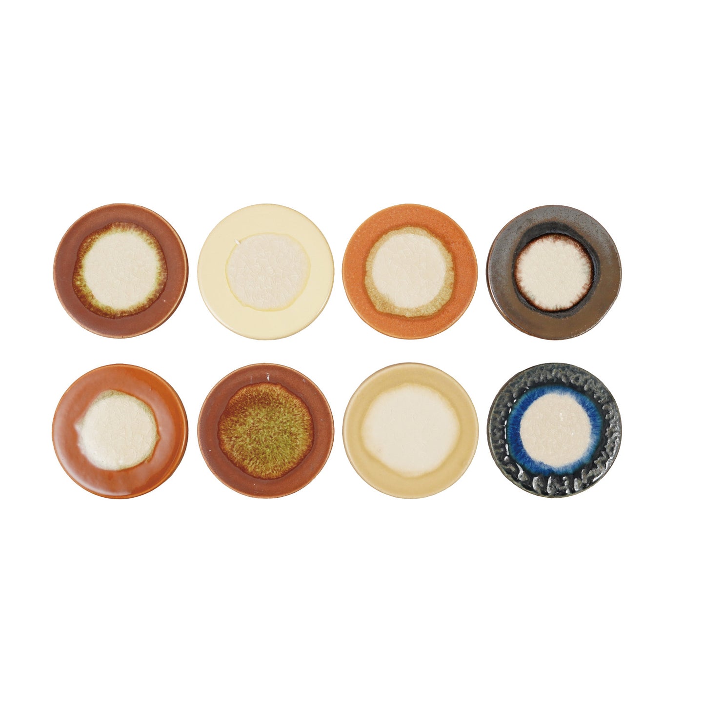Reactive Crackle Glaze Stoneware Trivet
