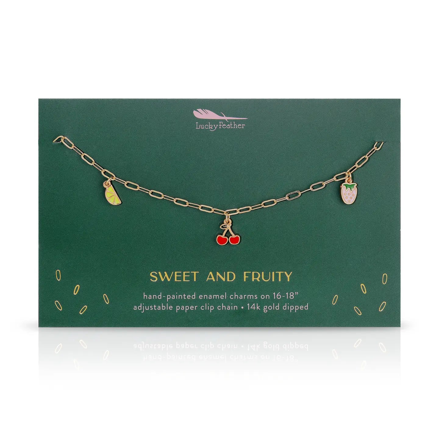 Enamel Treasure Necklace - Sweet