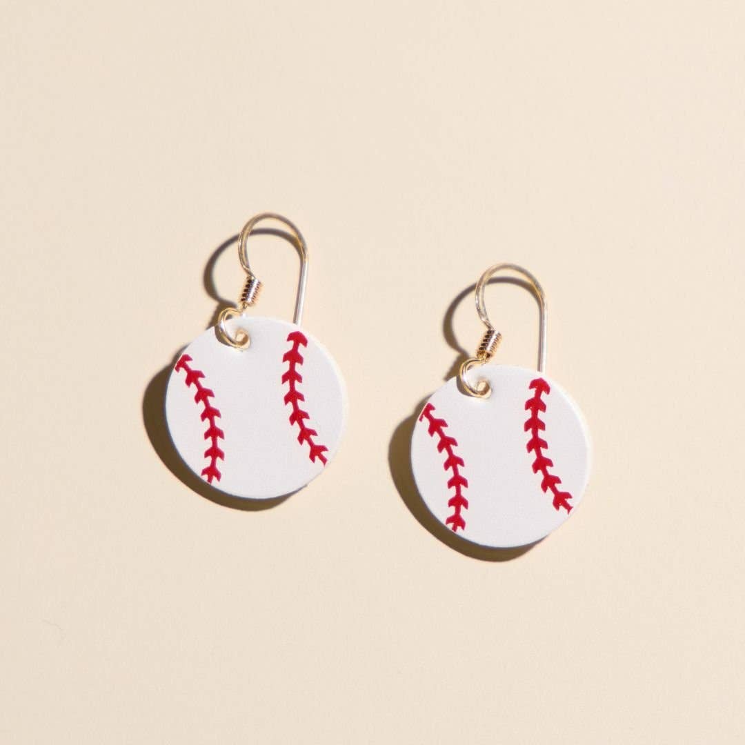Mini Slugger Baseball Earrings