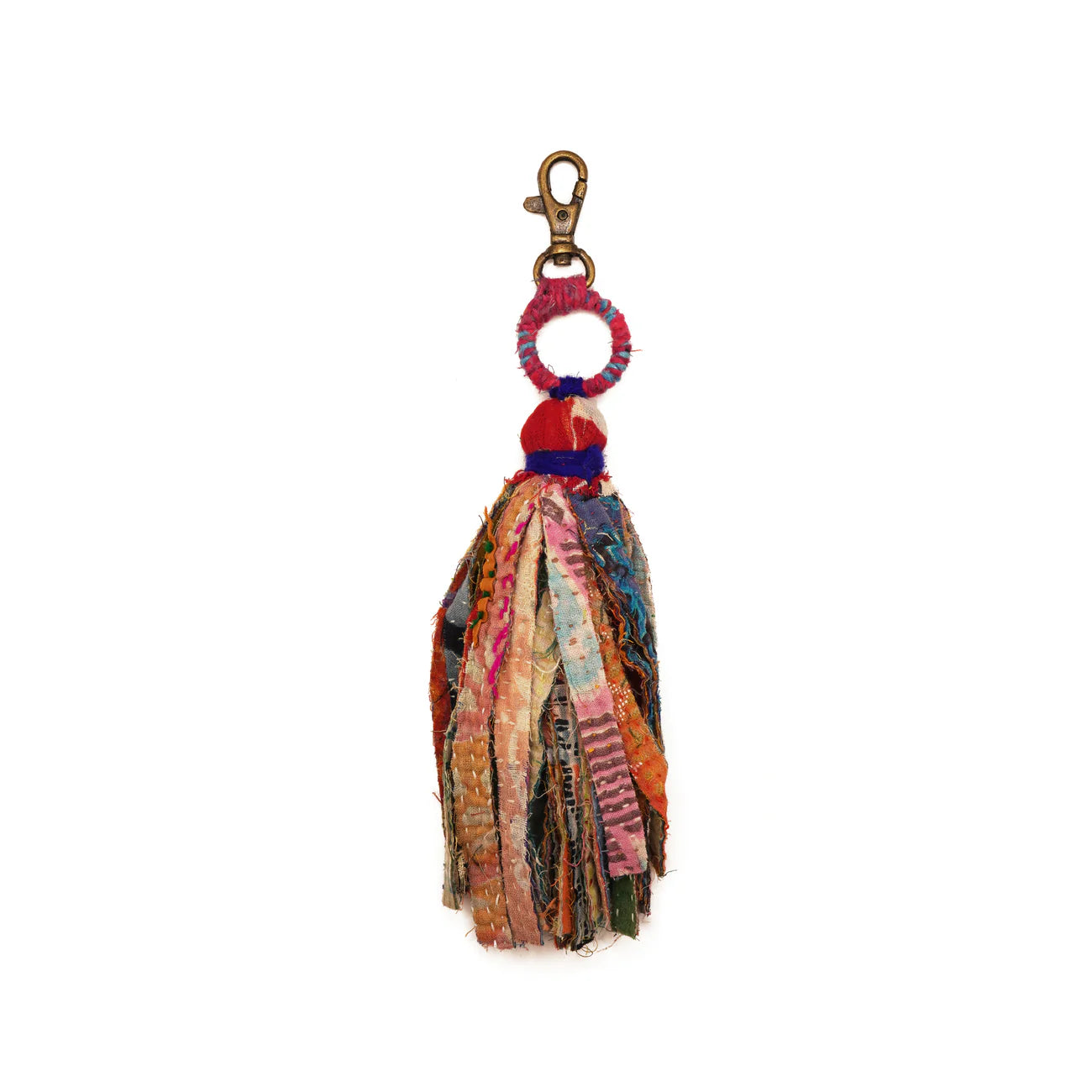 Kantha Tassel Keychain