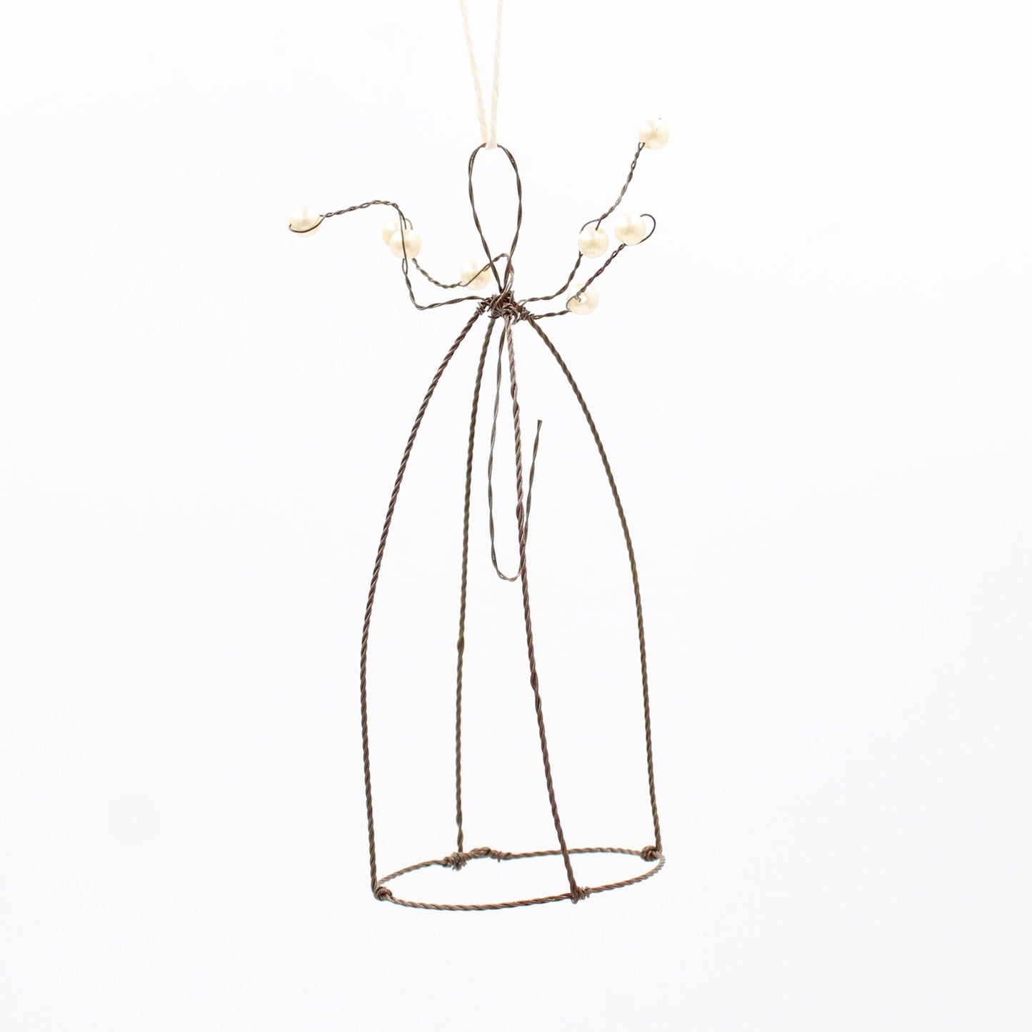 Wire Cloche with Ornament Hanger