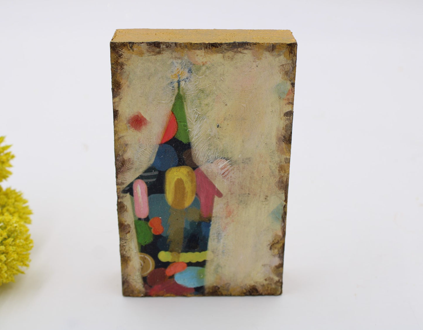 Abstract Church Wood Block
