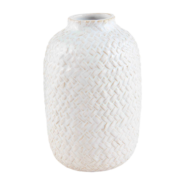 Stoneware Textured Bud Vase