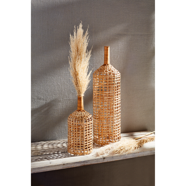 Rattan Woven Vases