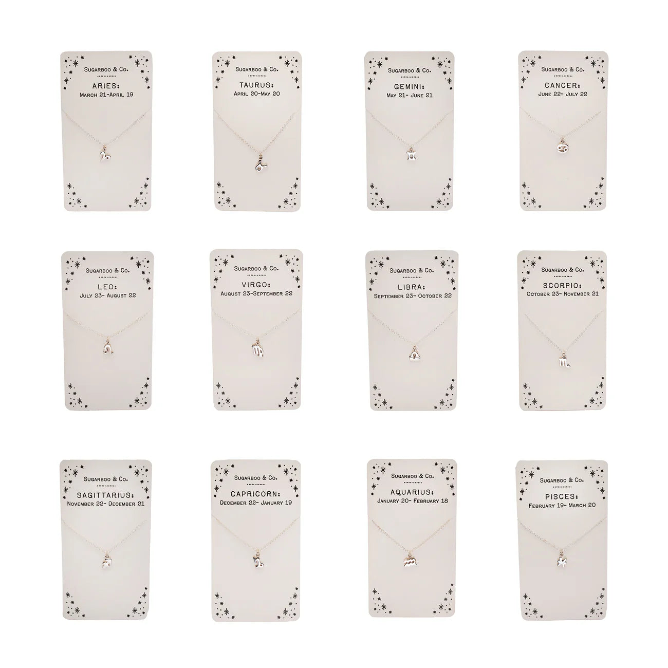 Zodiac Necklace Collection