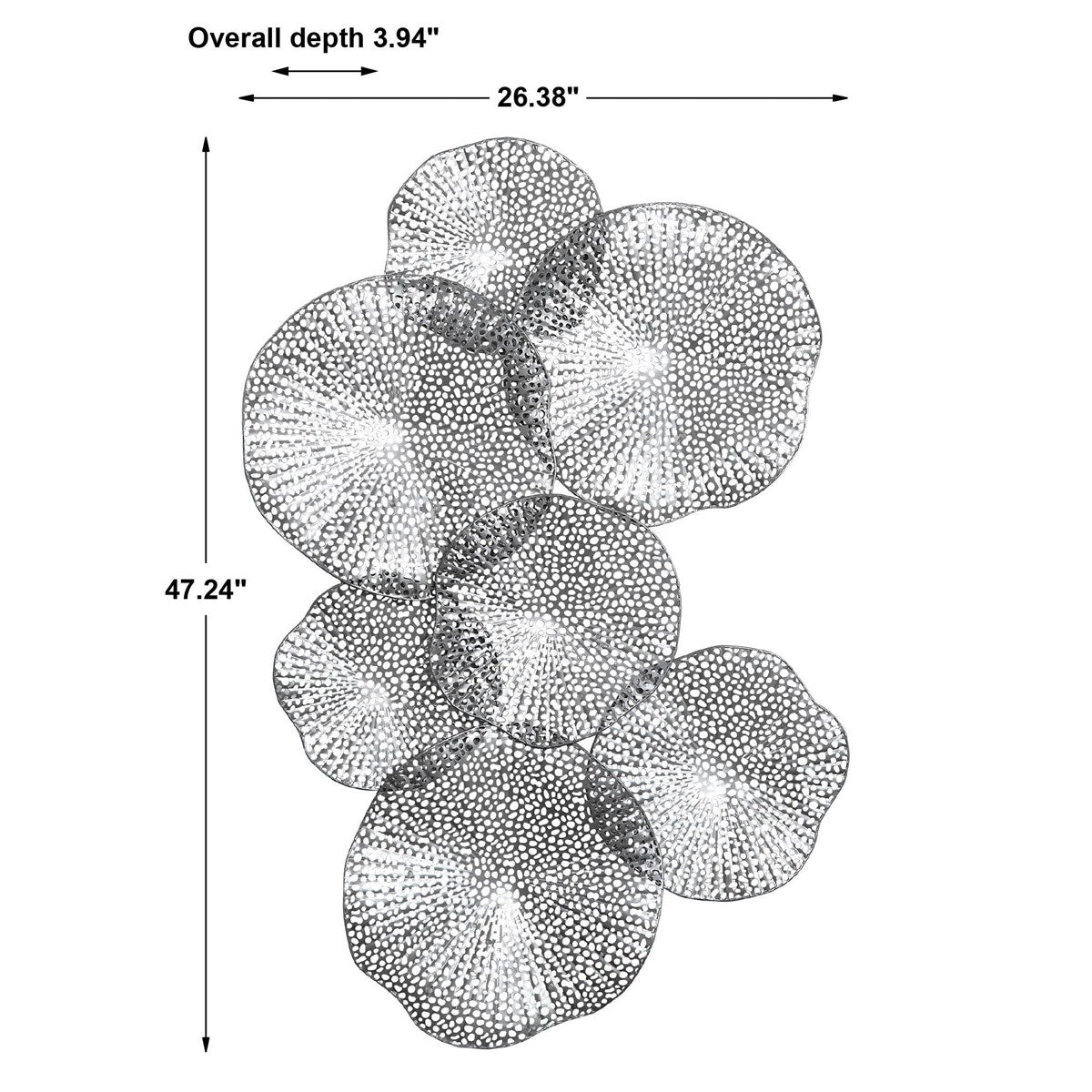 Ripley Metal Wall Art, Pewter