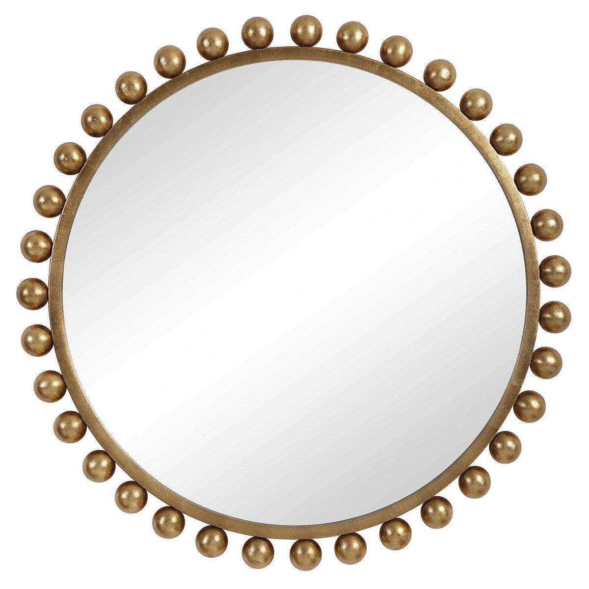 The Cyra Round Mirror, Gold
