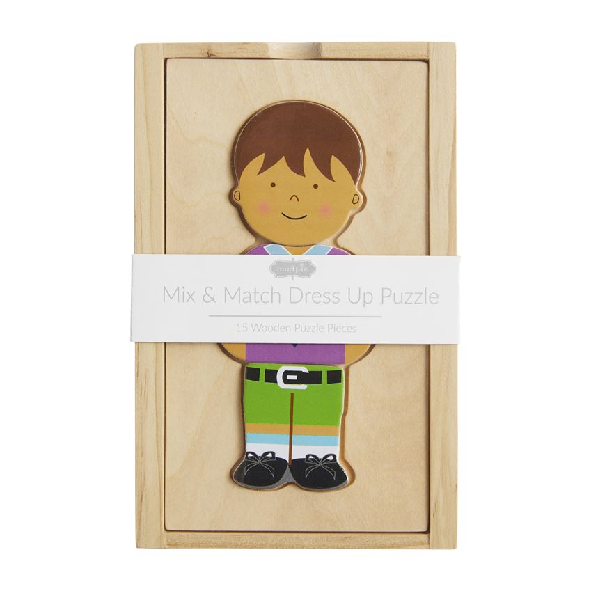 Boxed Dress Up Wood Puzzles