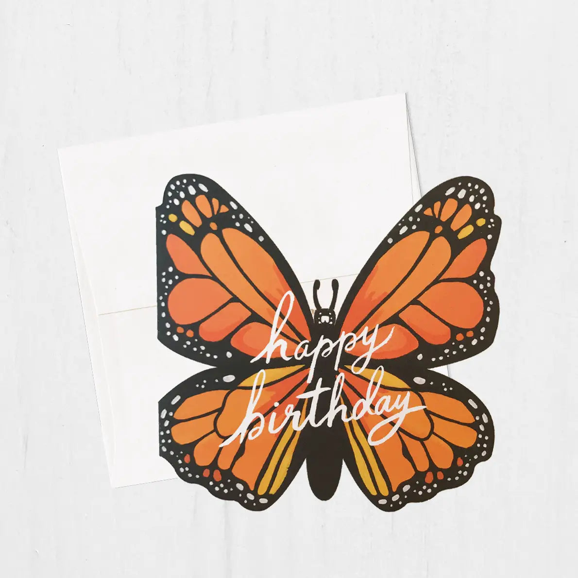 Monarch Happy Birthday Card