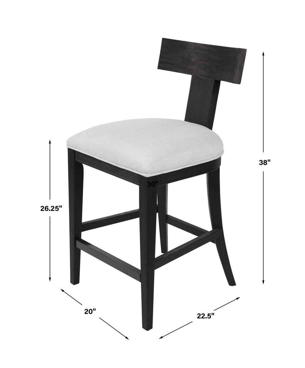 Idris Counter Stool, Charcoal