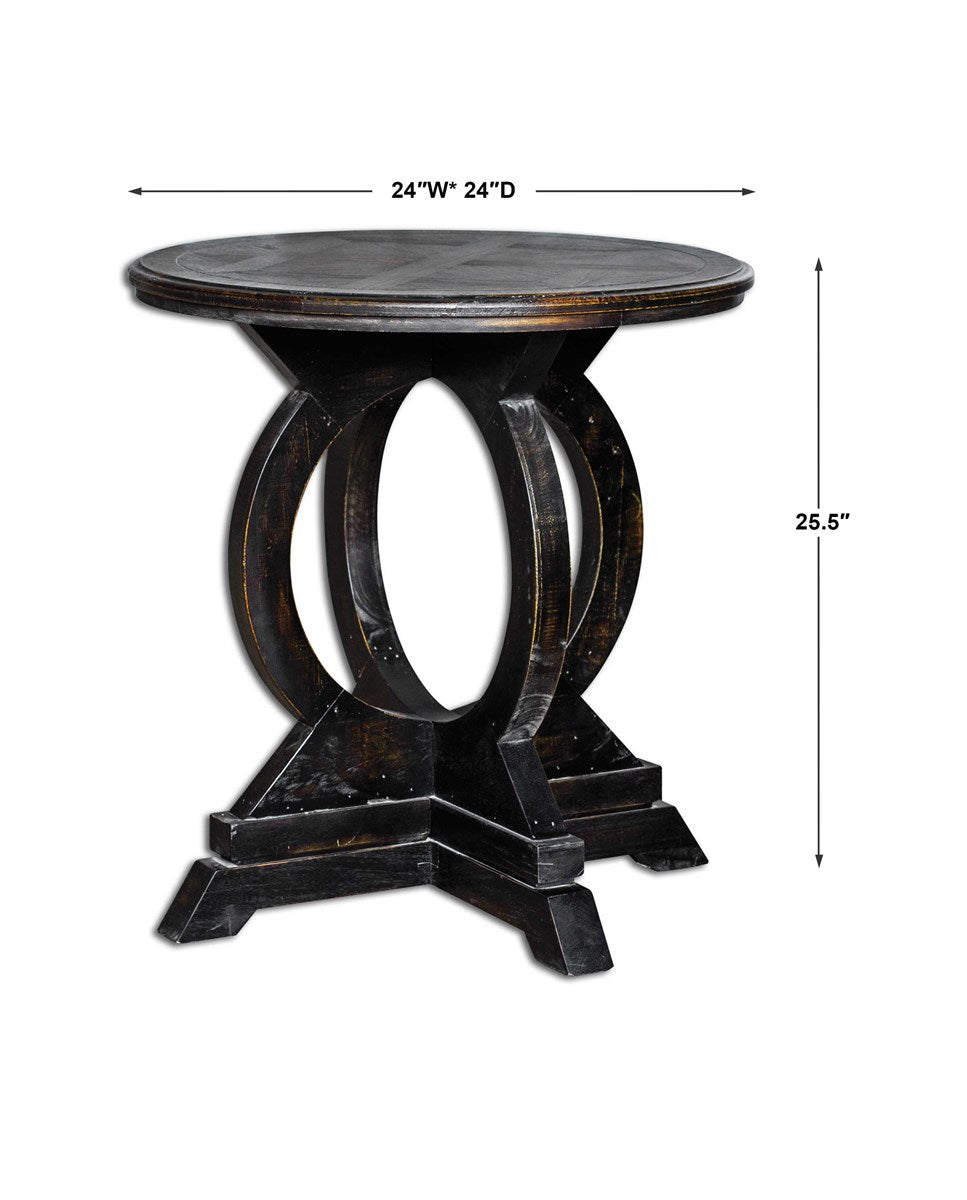 Maiva Side Table, Black