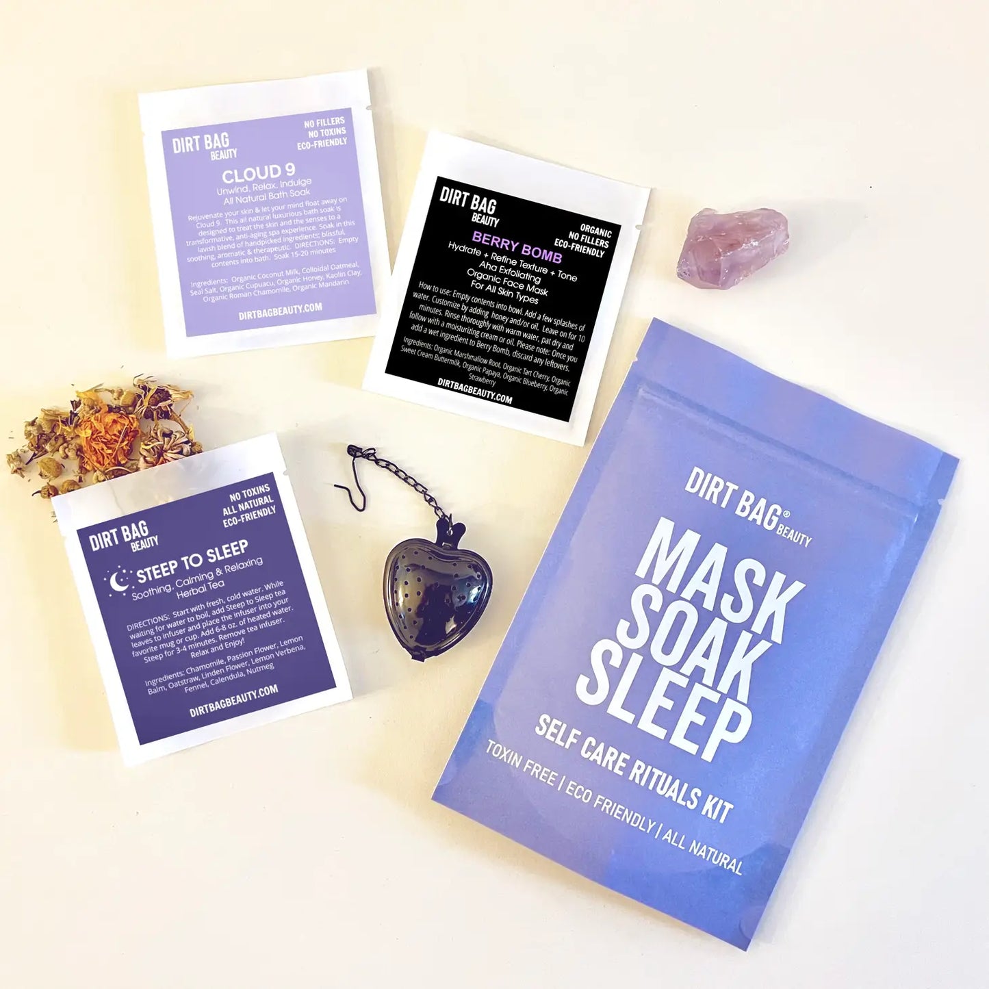 Mask Soak Sleep Self Care Rituals Kit