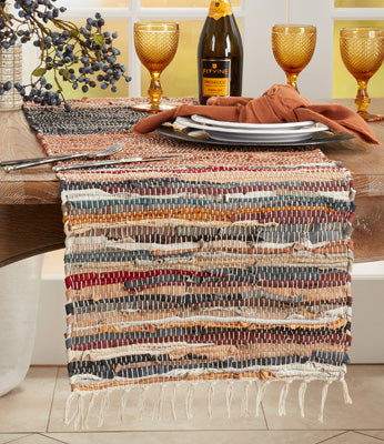 Striped Warm Chindi Runner