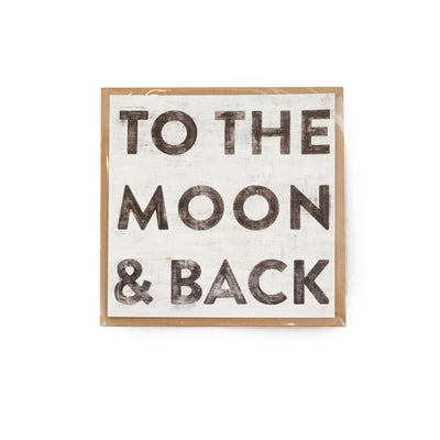 To The Moon & Back Art Poster