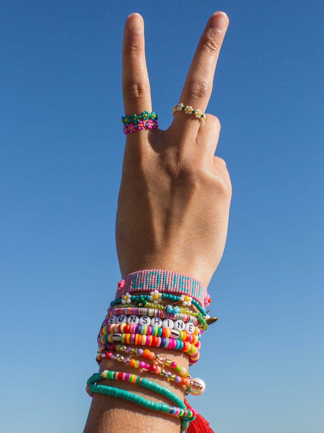 Love Beaded Word Bracelet