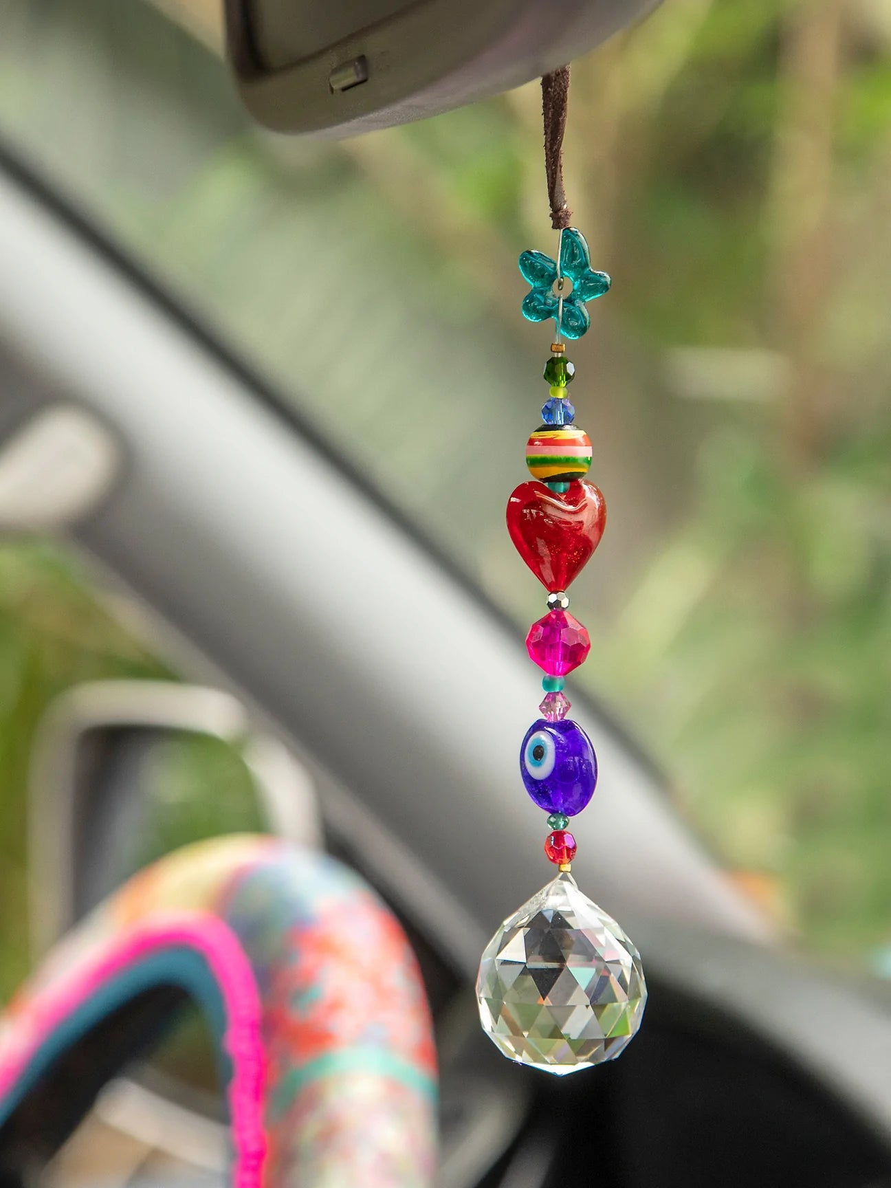 Sun Catcher Car Charm - Evil Eye