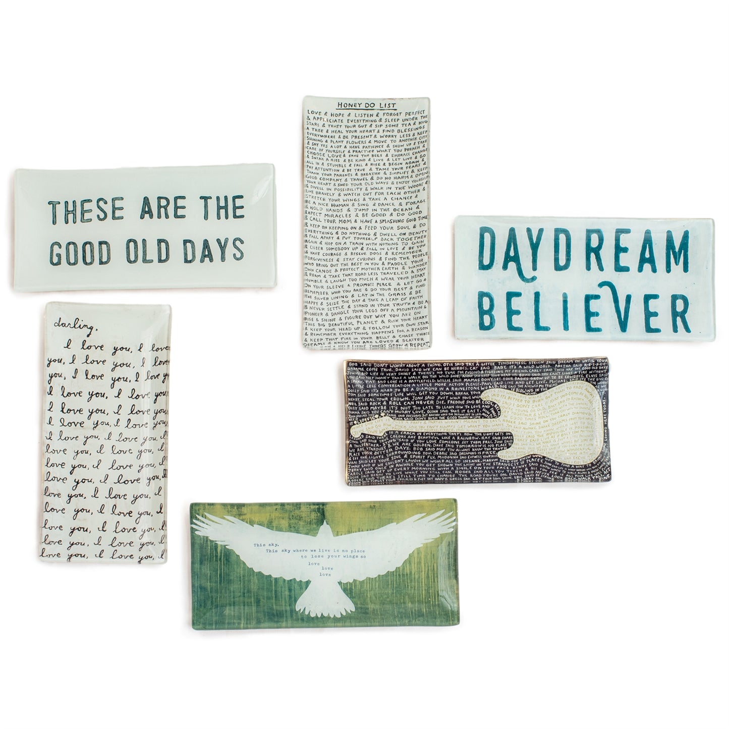 Small Rectangle Decoupage Plates