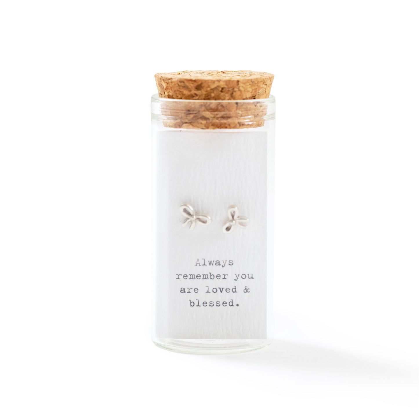 Bows - Message in a Bottle Earrings