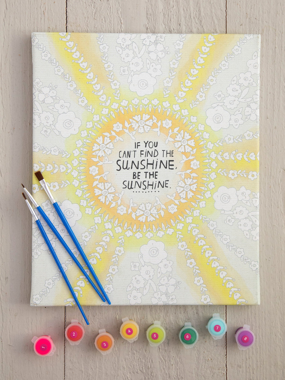 Paint By Numbers Kit - Sunshine – Kennedy Sue Gift & Home
