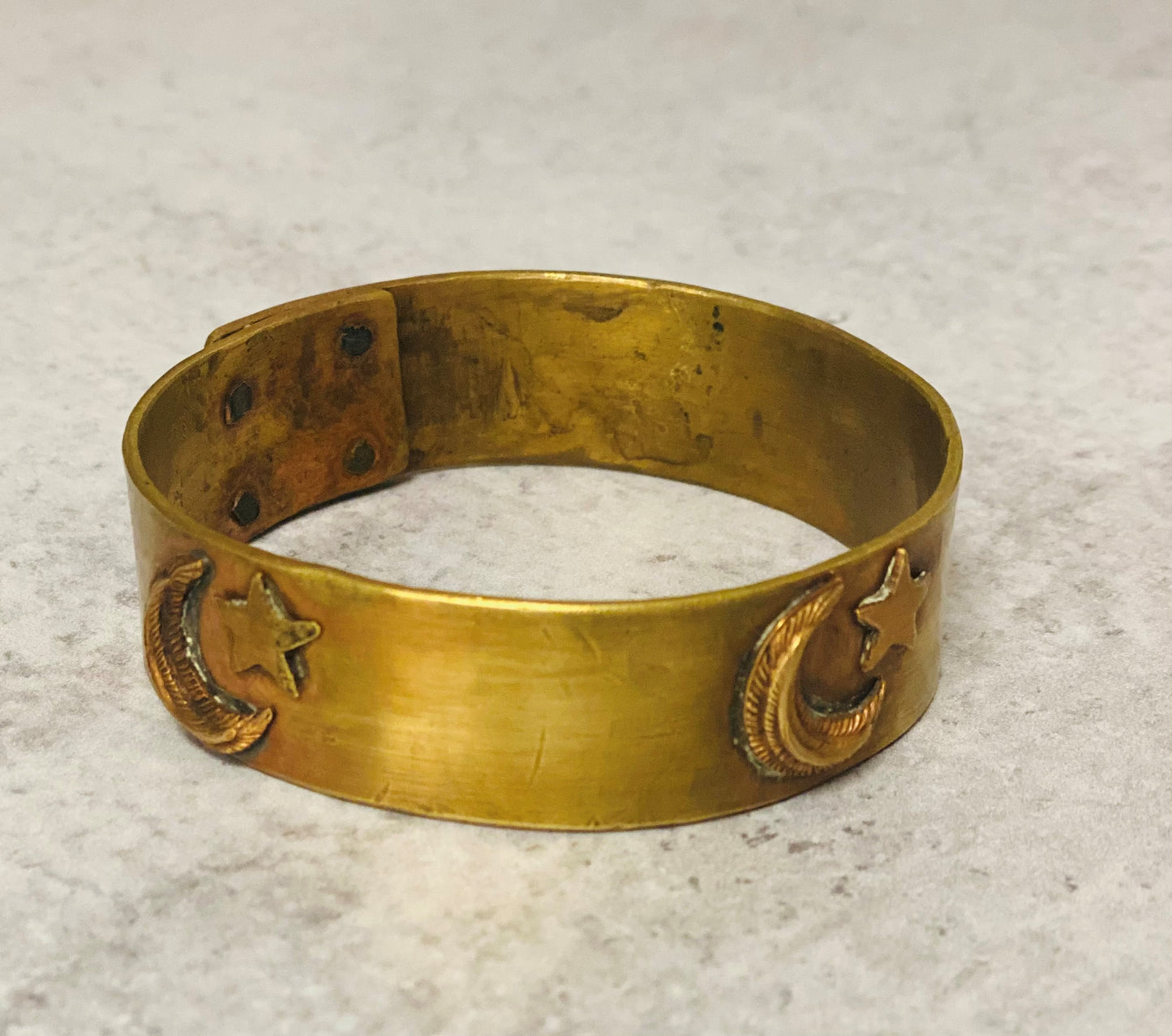 Handmade Moon, Star, & Angel Wing Bangle