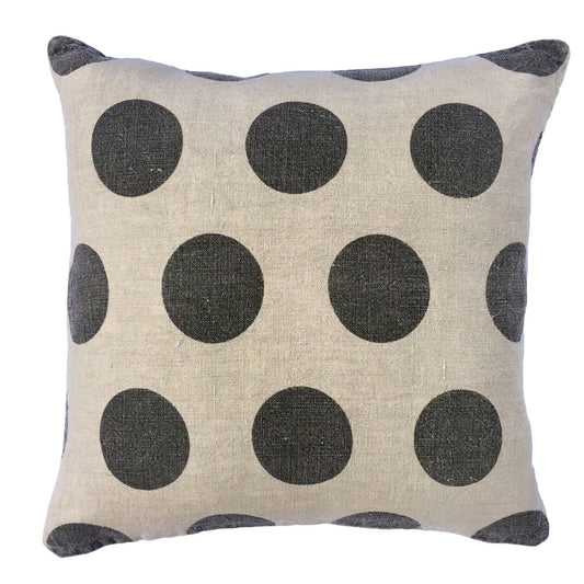 Reversible Stonewashed Polka Dot Pillow