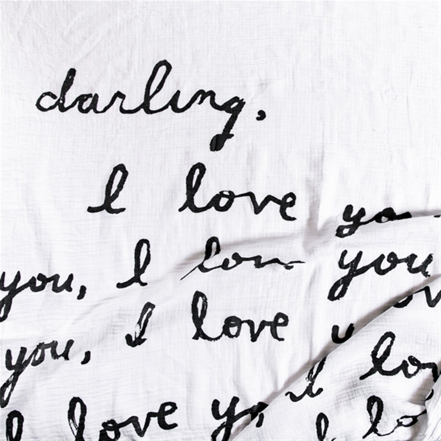 Darling I Love You (Letter For You) Baby Swaddle