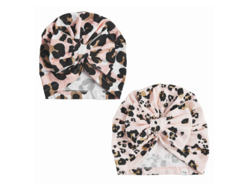Leopard Bow Hats