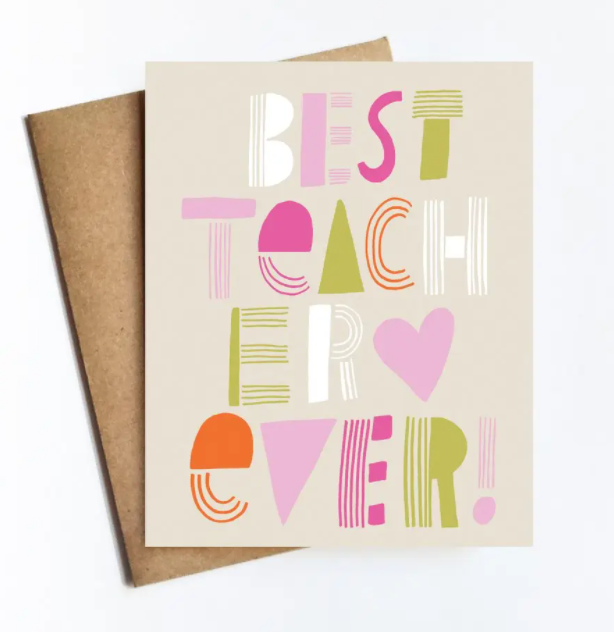 Best Teacher Card