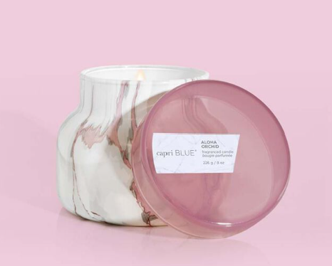 Capri Blue Aloha Orchid Modern Marble Petite Jar
