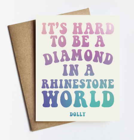 Dolly Funky Diamond Card