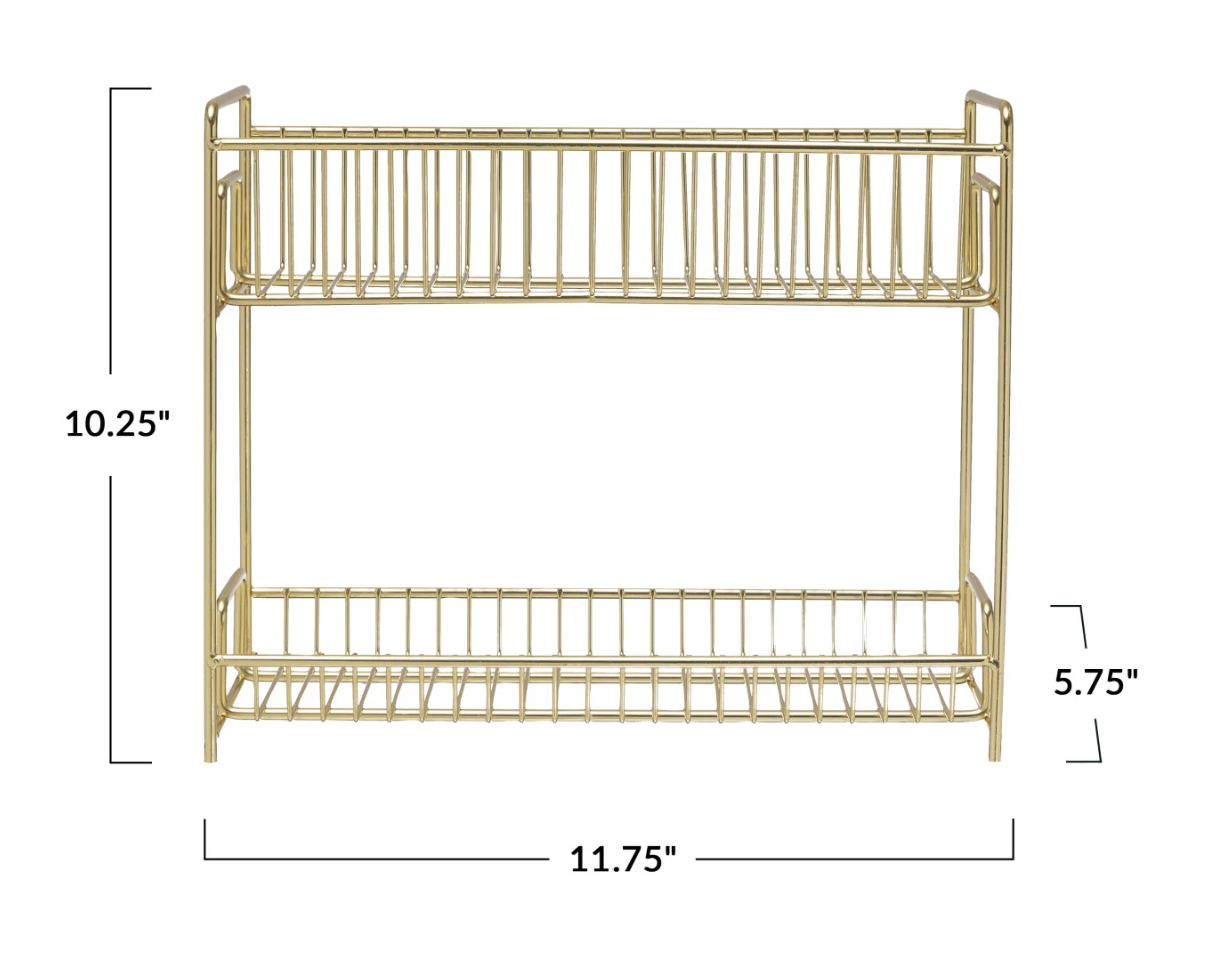 Gold Metal Dish Drainer