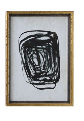 Deep Teal Abstract Wall Print