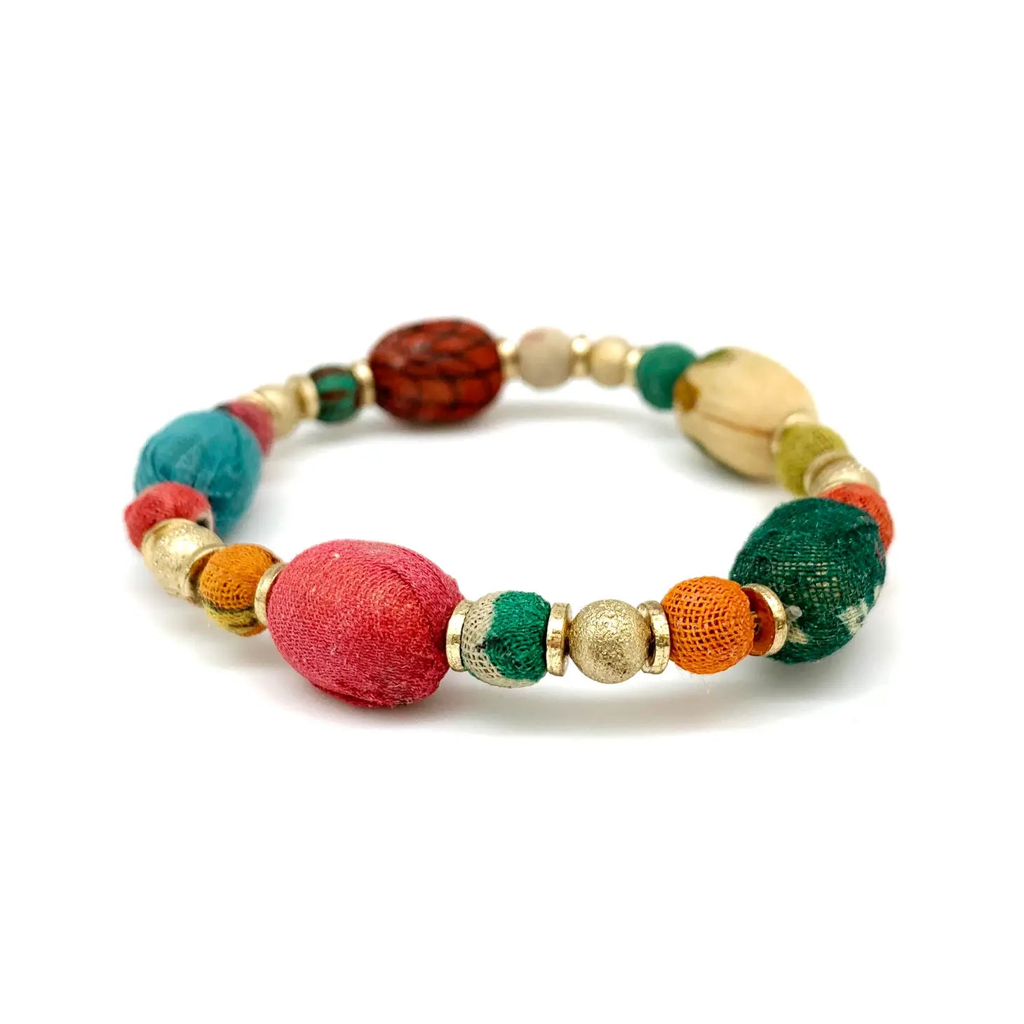 Aasha Stacking Bracelet - Oval and Circle Beads – Kennedy Sue Gift & Home
