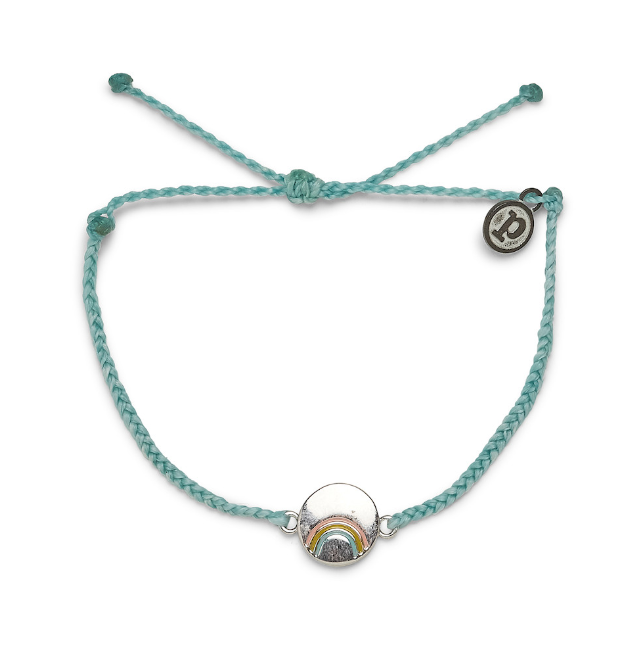Be A Rainbow Charm Bracelet-Seafoam