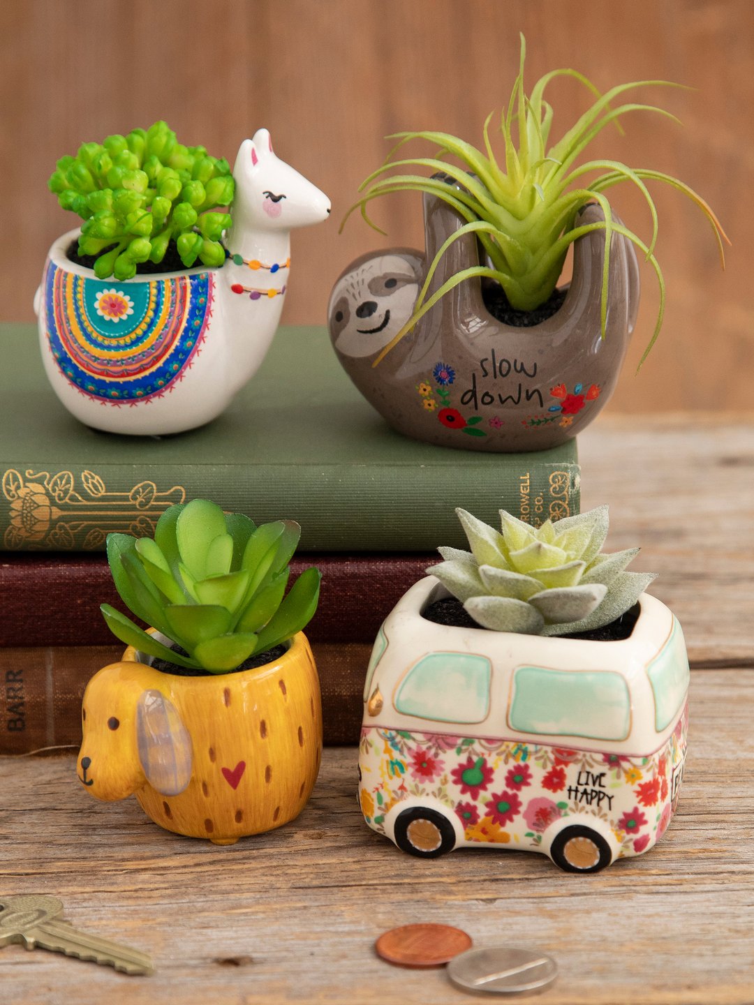 VW Van with Succulent