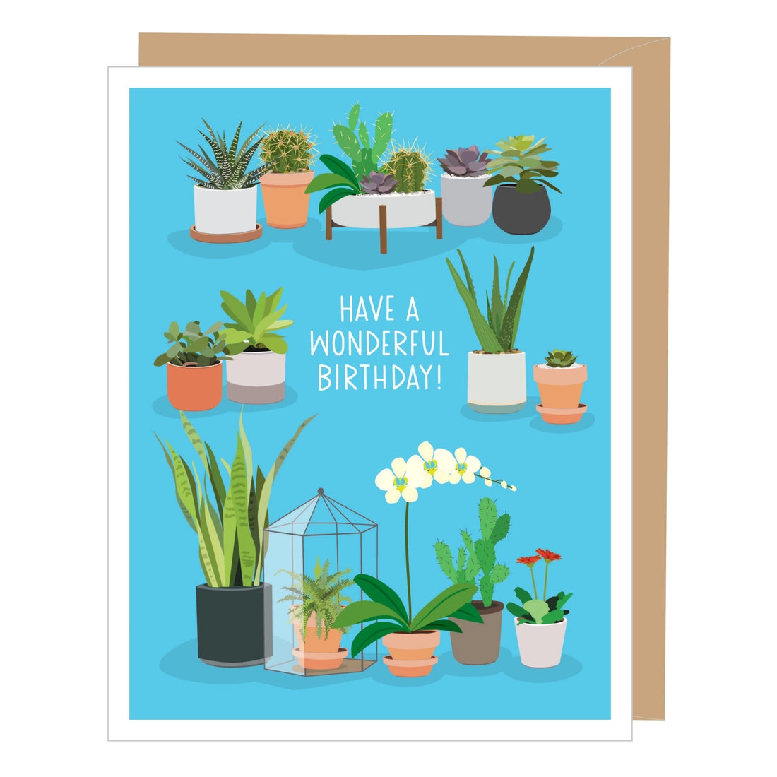 Succulent Birthday Card