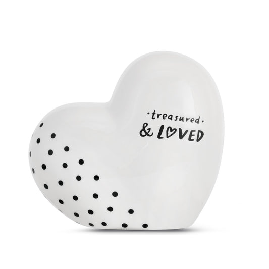Black and White Heart Bank