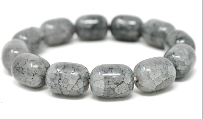 Cracked Stone Beaded Bracelet