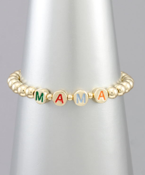 MAMA Bead & Ball Bracelet