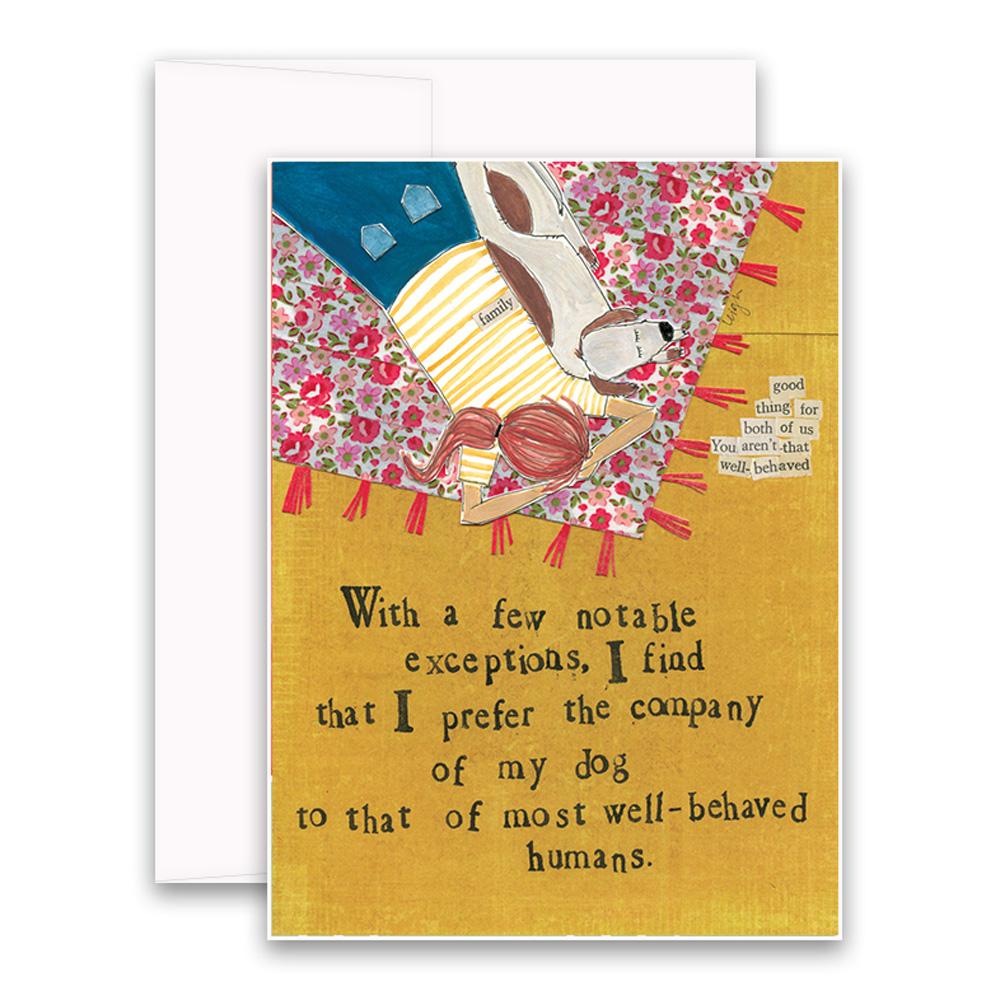 Company of a Dog Card