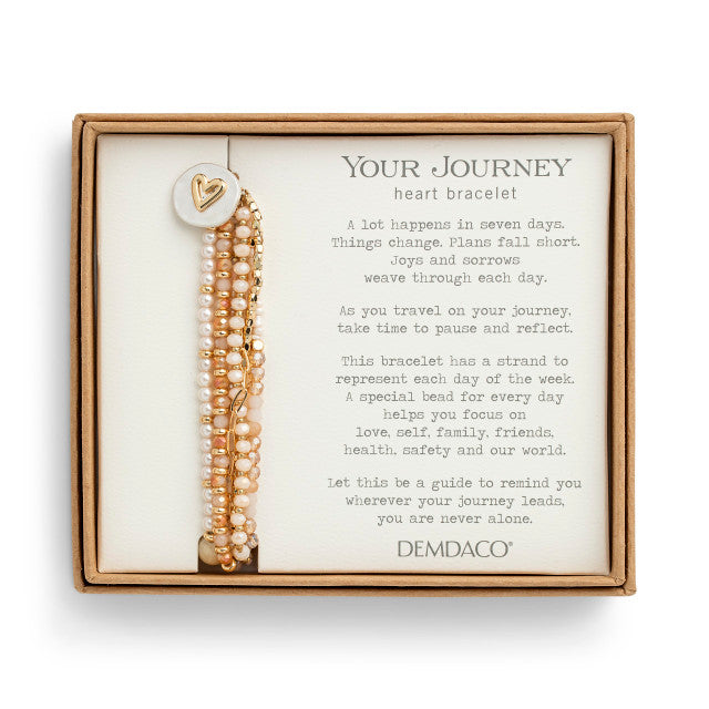 Your Journey Beaded Love Bracelet - Champagne