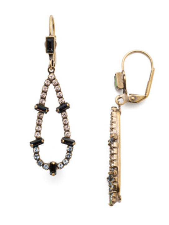 Velma Dangle Earrings-Selvedge Denim