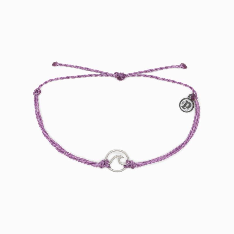 Silver Wave Puravida Bracelet-Lavender