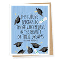 Eleanor Roosevelt Beauty of Dreams Quote Graduation Card