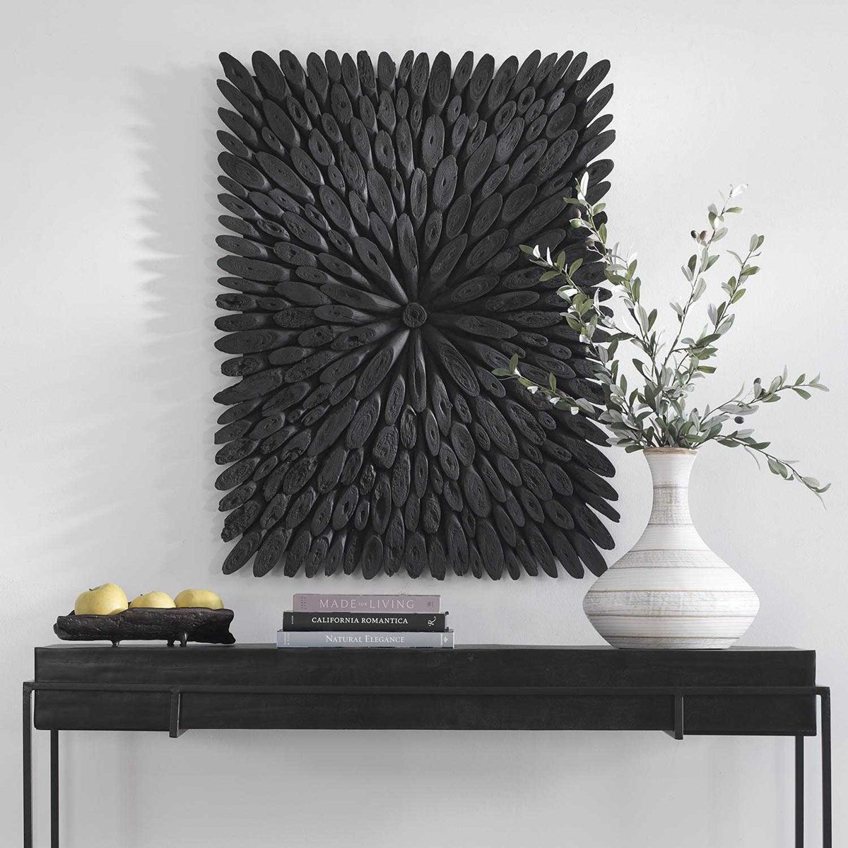 Bahama Wood Wall Décor, Black