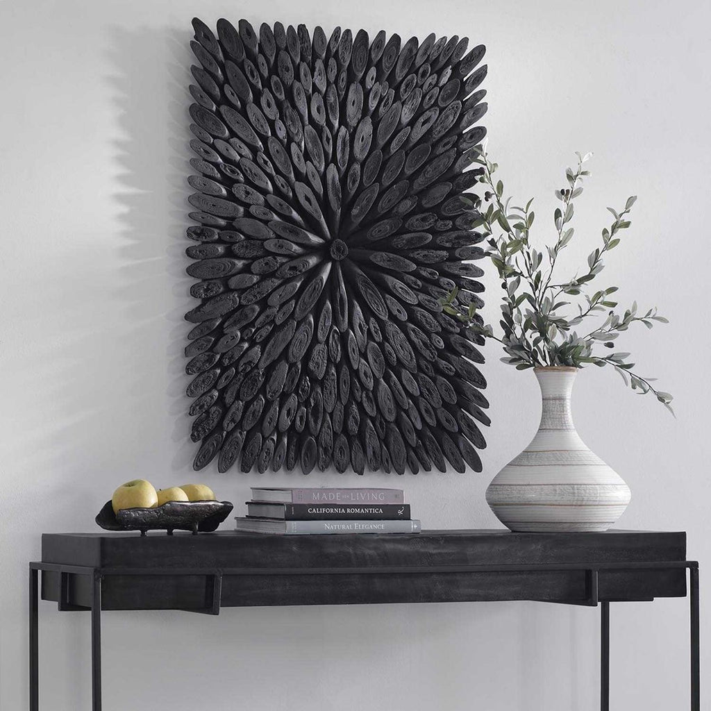 Bahama Wood Wall Décor, Black